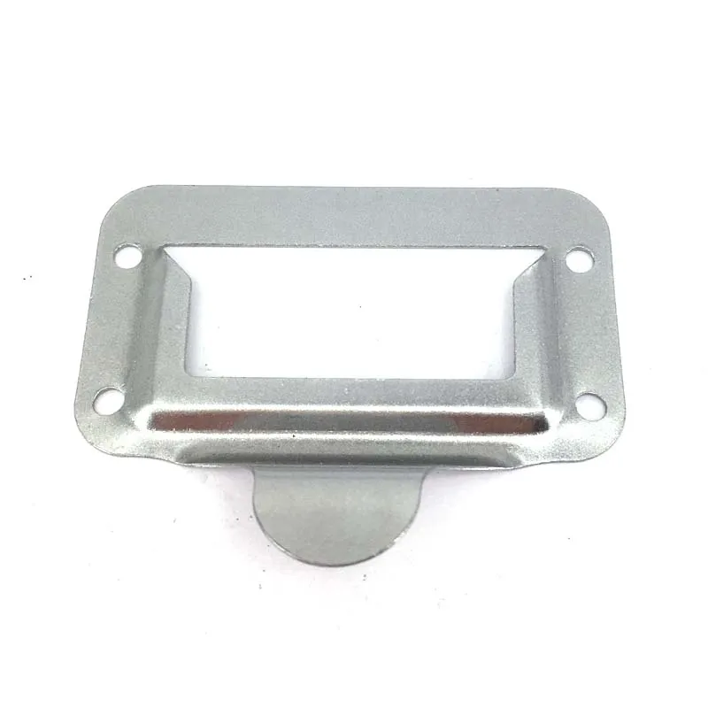 5PCS Silver Tone Drawer Box Case Card Label Holders Drawer