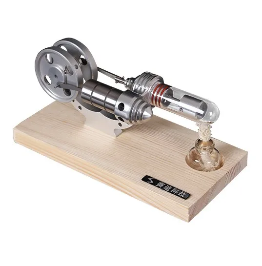 

metal Stirling engine with combustion engine model science toy