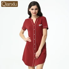 Summer Fashion Lounge Shirt Nightdress Female Modal font b b font Cotton Sexy font b Sleepshirts