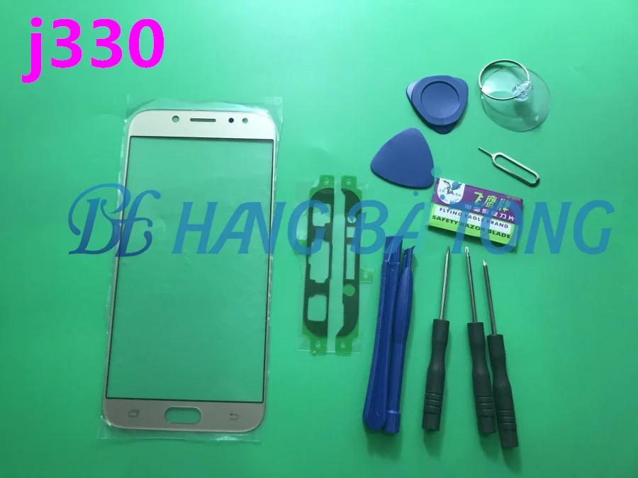 Сменный Внешний стеклянный объектив j3 2017 для Samsung Galaxy J3 J330 J330F ЖК сенсорный экран +