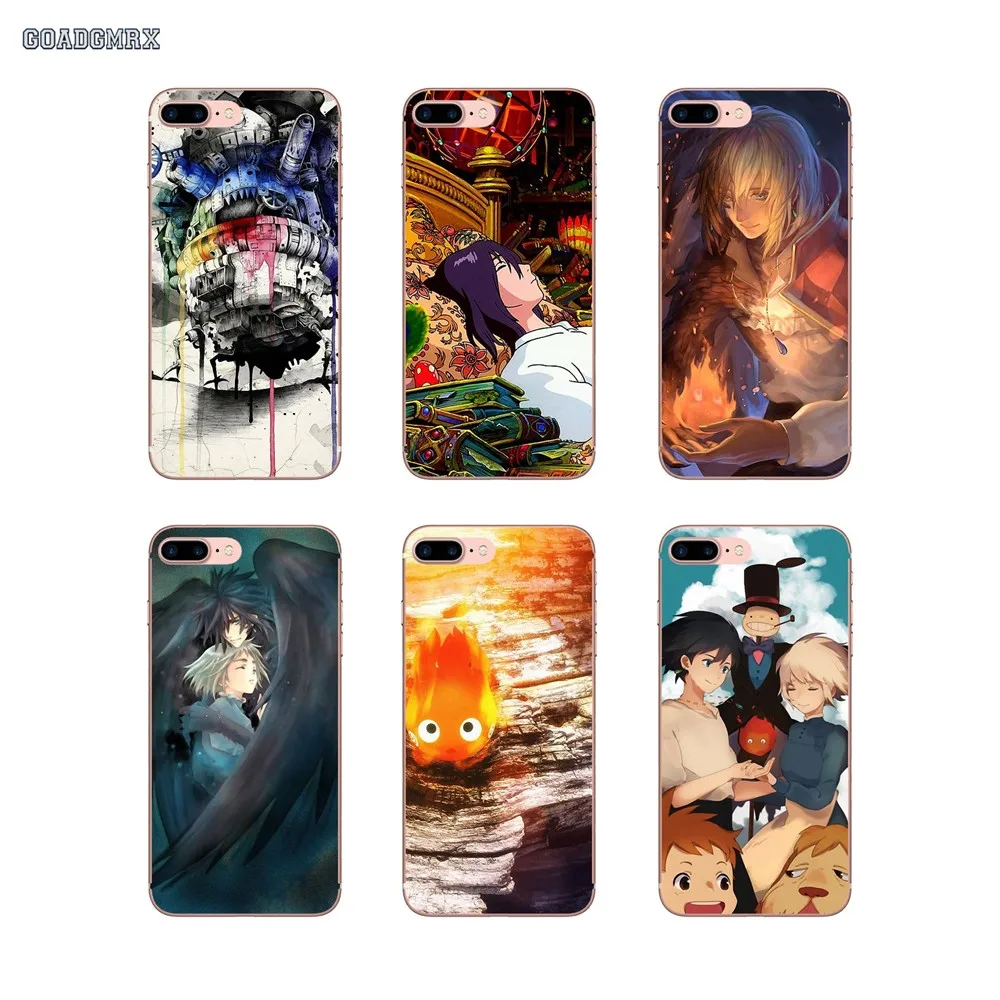 

For Huawei P Smart G7 G8 P7 Mate 10 P20 Pro P8 P9 P10 Lite Mini GR5 2017 Howls Moving Castle Anime Soft Transparent Shell Covers