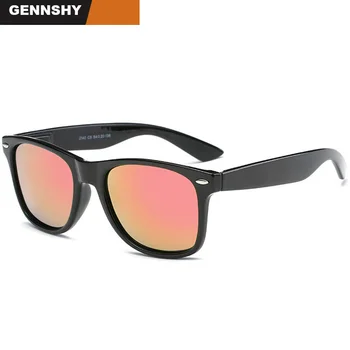 

2018 Fashion Polarized Sunglasses Women Vintage Brand Design Plastic Rivets Sunglasses Spring Temples Red Gold Coating Lenses