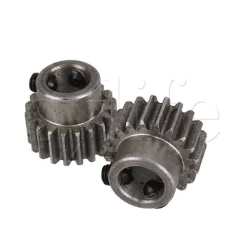 

2 pcs 10mm Hole Diameter Motor Metal Gear Wheel Modulus 1 20 Teeth Steel Gear