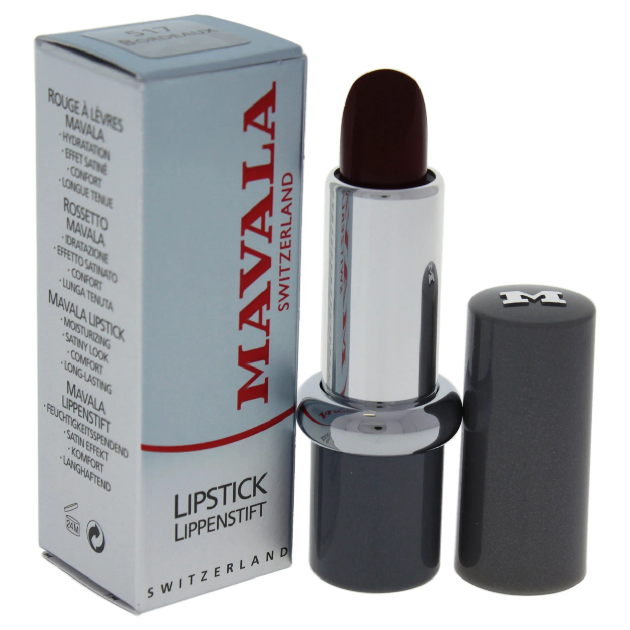 Lipstick - # 517 Bordeaux by Mavala for Women - 0.14 oz Lipstick