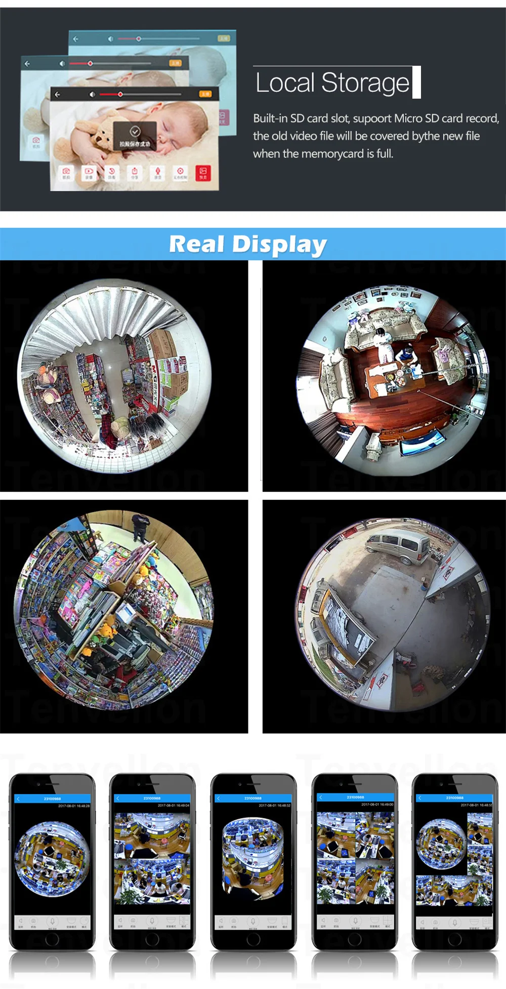 Wistino 960P Wireless IP Camera VR Mini WIFI Camera IR Night Vision Smart Home Security Camera Onvif Monitor Baby Monitor 2 (12)