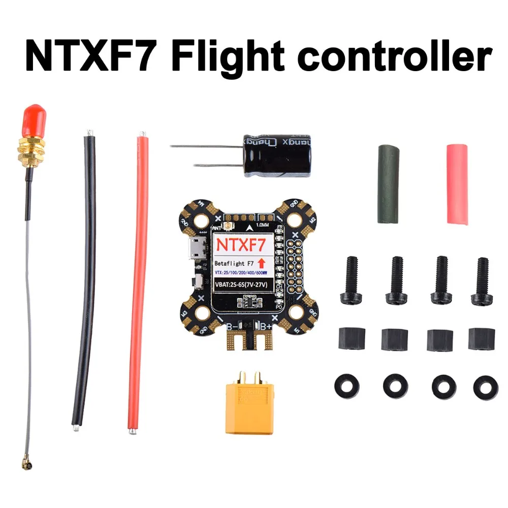

NTXF7 Flight Controller F7 Built-in 25/100/200/400/600mW Switchable AV Transmitter 2-6S for RC Multirotor FPV Racing Drone