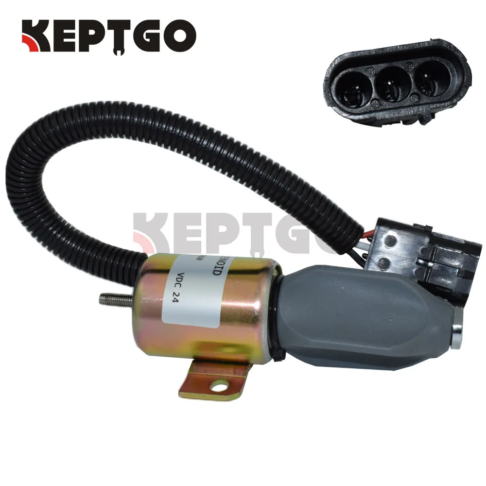 Соленоид запорного отключения для экскаватора JCB 110339541 Hyundai Volvo LC120C L150 LC180 11033511 220 24