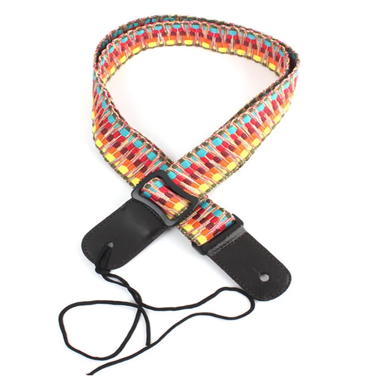 HOT Adjustable Classic Style Guitar Soft Strap Cotton For Belt Electric