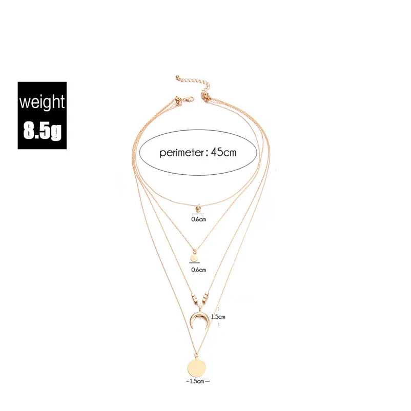 Necklace chain for women Moon Cross chokers Elegant Pendant Jewelry Neck accessories collares mujer Collier ras de cou A09#N (5)