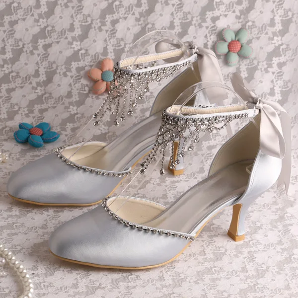 (20 Colors)Wholesale Women Wedding Heels White Satin Bride (20 Colors)Wholesale Women Wedding Heels White Satin Bride