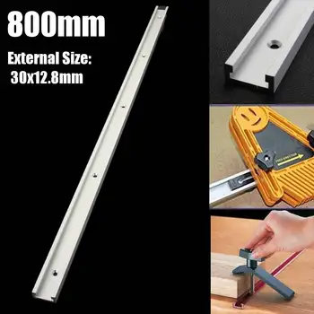

Aluminium Alloy T-track Slot Miter Track Jig Fixture for Router Table Bandsaws Woodworking DIY Tool Length 800mm
