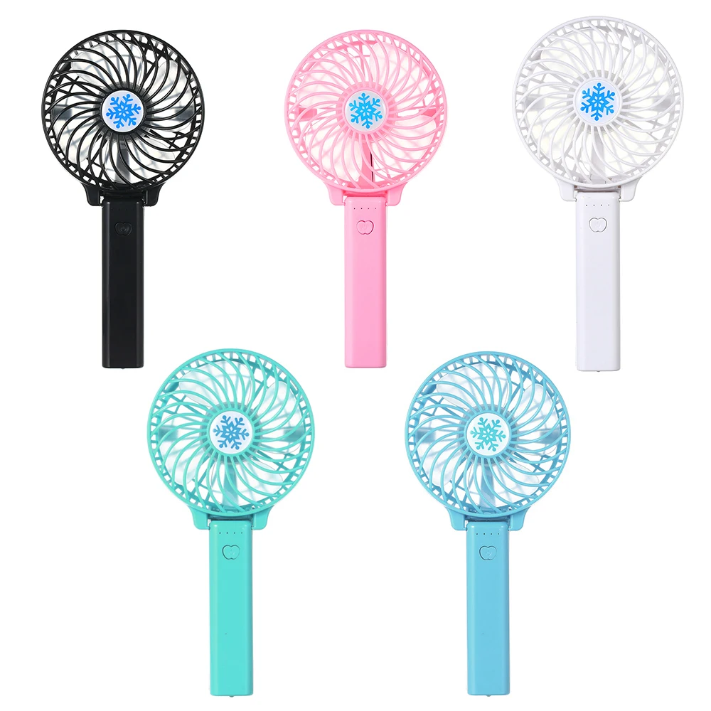 Pink Small/ USB Cooling Fan Portable Rechargeable Mini USB Outdoor Travel Folding Couple Fan Air Cooler for Office Outdoor Traveling