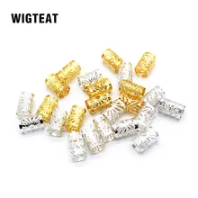 50 шт./партия, золотистые и серебряные волосы, коса, дредлок, бусина, регулируемые металлические кольца для волос, плетение отверстий, микро кольцо, инструменты для укладки волос