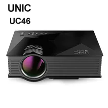 Оригинальный UNIC UC46 Wi-Fi Беспроводной зеркало Miracast 1200 люмен HD цифровой мультимедийный светодиодный мини-проектор proyector projetor Beamer