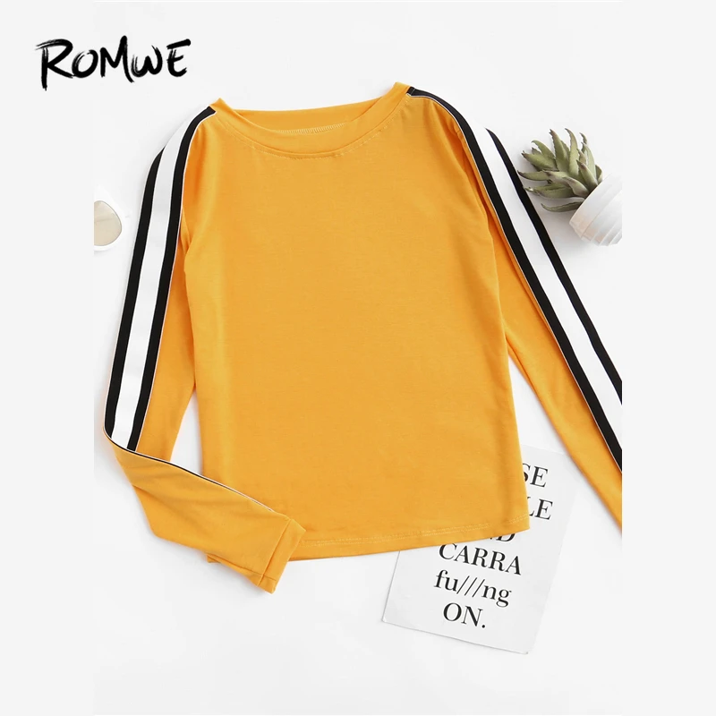 autumn spring cotton women round neck striped long sleeve blouses autumn spring cotton women round neck striped long sleeve blouses