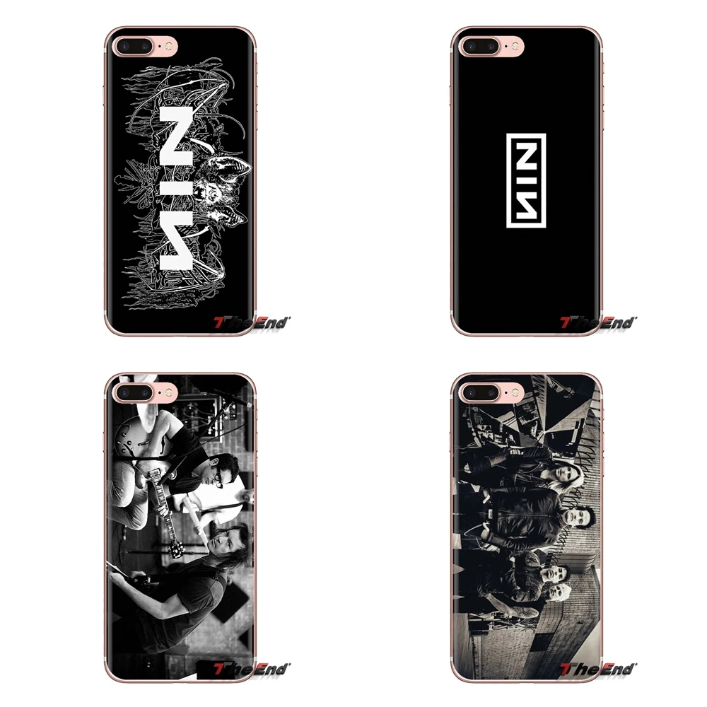 Nine Inch Nails Band Логотип постер для Sony Xperia Z Z1 Z2 Z3 Z5 compact M2 M4 M5 C4 E3 T3 XA Huawei Mate 7 8 Y3II мягкий