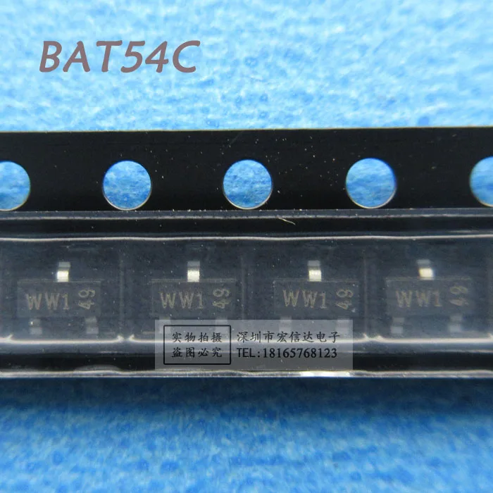 Free shipping BAT54C SMD Schottky SOT 23 WW1 Original Product-in ...