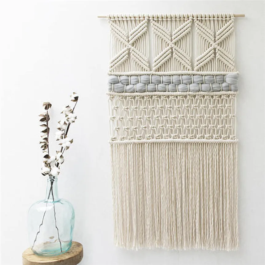 

4MM x 140M Craft Art DIY Beige Cotton Twisted Cord Macrame String Cotton Cord For Wall Hanging Decoration Dream Catcher 0507#