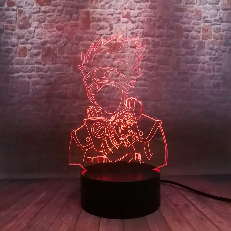 3D иллюзия светодиодный ночсветильник красочная сенсорная вспышка настольная