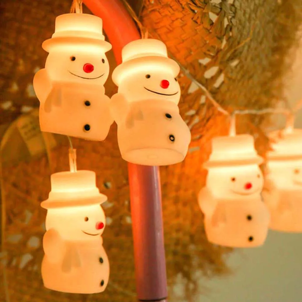 

2m 10 Led Merry Christmas Snowman String Light Christmas Decorations for Home New Year Navidad Christmas Tree Xmas