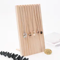 Новая мода твердой древесины кулон цепи Дисплей Стенд ювелирный дисплей держатель ювелирных изделий дисплей лоток
