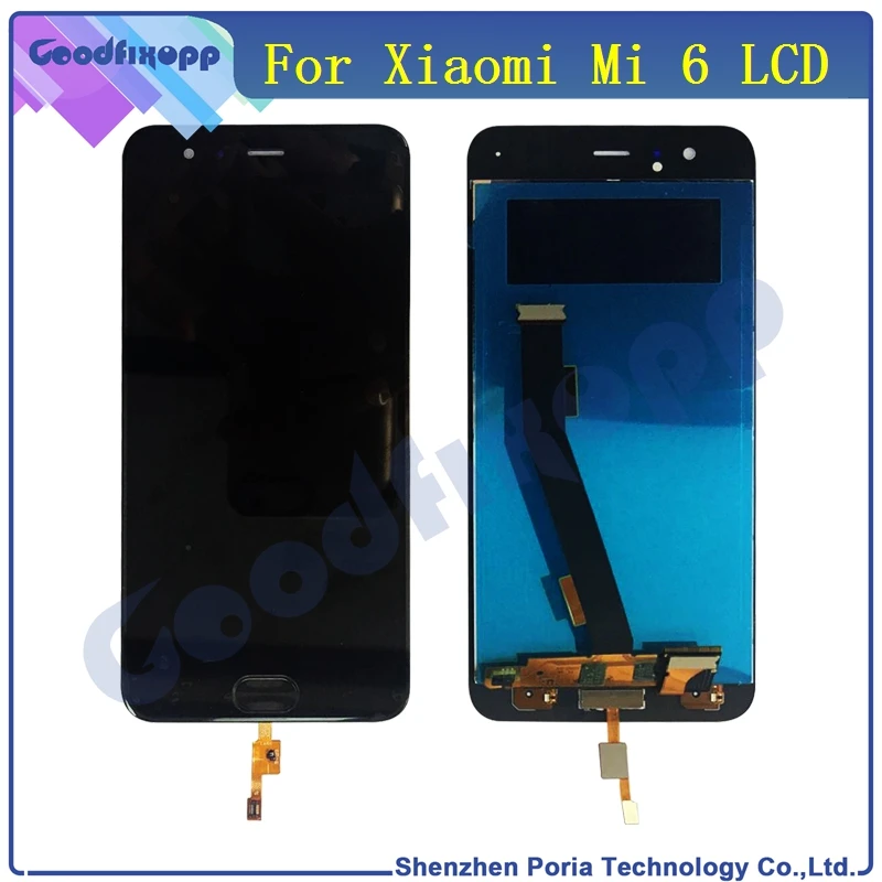 ЖК-дисплей для Xiaomi Mi 6 Mi6 Сенсорная панель дигитайзер в сборе с функцией отпечатка