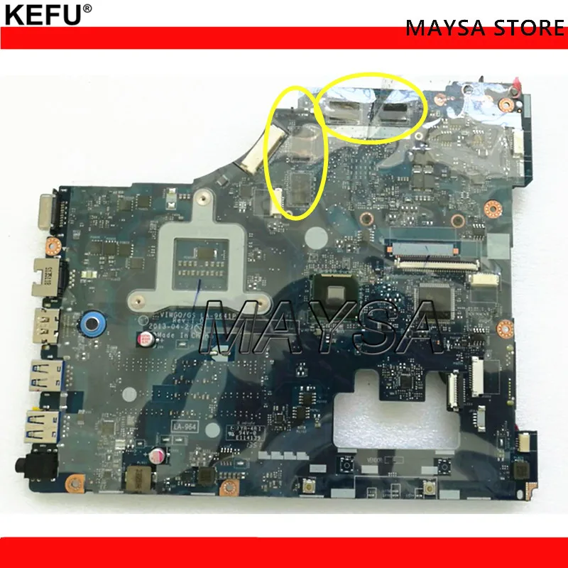 حاسوب محمول عالي الجودة اللوحة صالح لينوفو G510 VIWGQ/GS LA-9641P HM87 PGA947 DDR3L HD8750M 2 جيجابايت 100% اختباره بالكامل حاسوب محمول عالي الجودة اللوحة صالح لينوفو G510 VIWGQ/GS LA-9641P HM87 PGA947 DDR3L HD8750M 2 جيجابايت 100% اختباره بالكامل