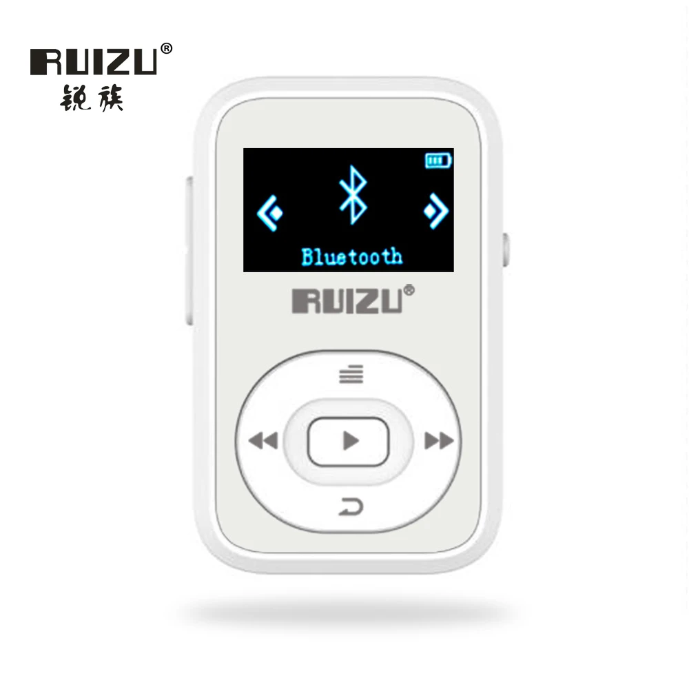 Ruizu, спортивный аудио, Мини, Bluetooth, Mp3 плеер, музыка, аудио, МП, 3 Mp-3, с радио, цифровой, Hi-Fi, экран, Fm, Flac, Usb, 8 ГБ, клипса, lcd