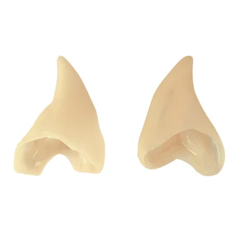 

4PCS/25pair Latex Elf Ears Cosplay Accessories Halloween Party Latex Soft Pointed Fake Tips Ear Practical Jokes Toys