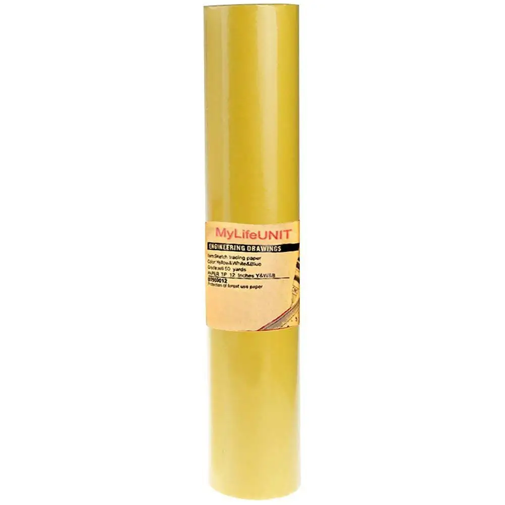 

MYLIFEUNIT Sketch Tracing Paper Tracing Paper Roll for Sewing (Yellow)