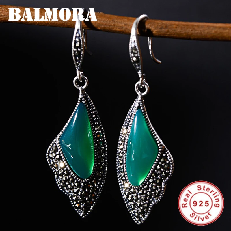 

BALMORA 925 Sterling Silver Carnelian Butterfly Wings Dangle Earrings for Women Lady Bijoux Fashion Jewelry Brincos