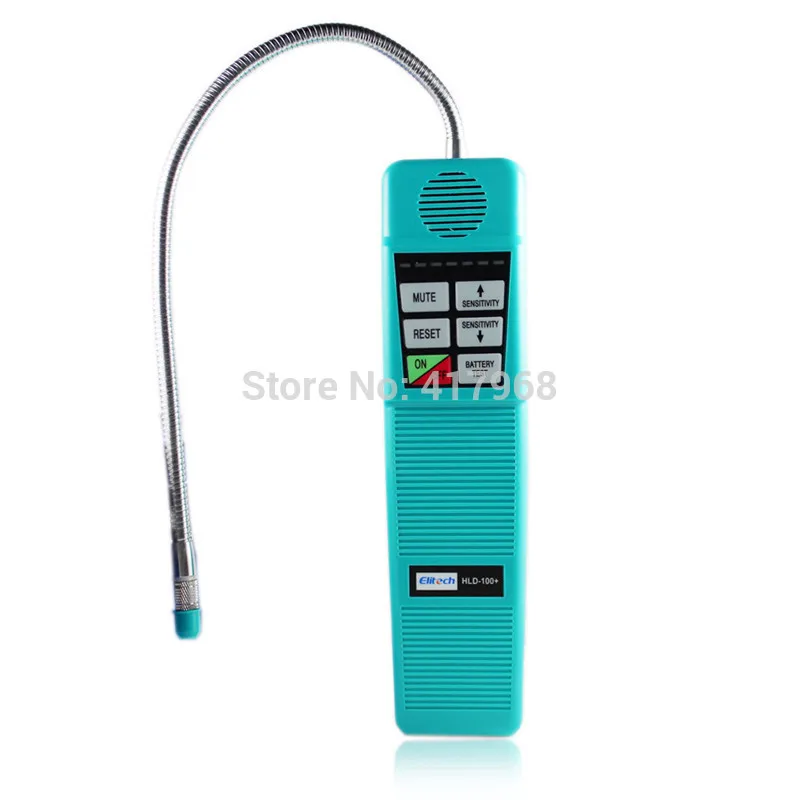 Hld-100 Elitech Freon Alogeno Refrigerante Rilevatore Di Perdite Di Gas R410A R134A Hvac Sensibilità Strumento + Sensore Extra