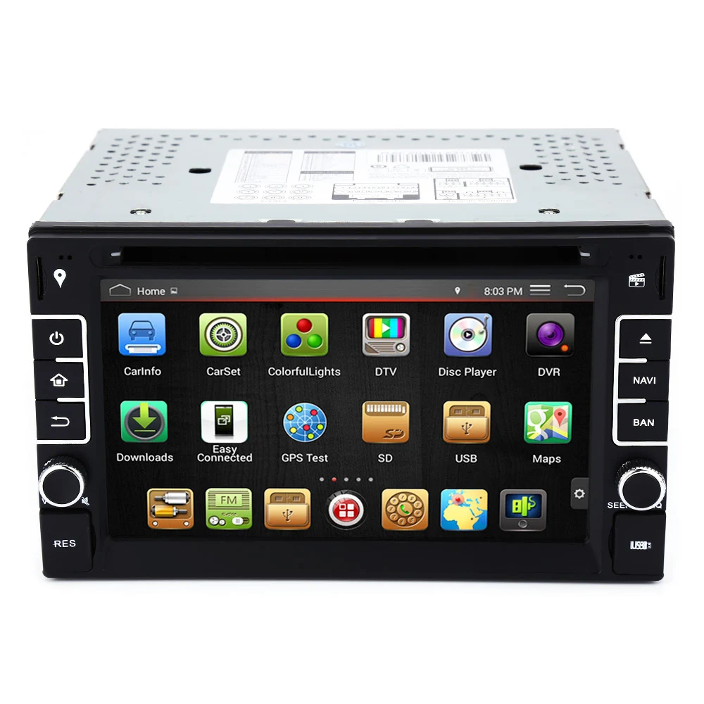 

DR6533 Android 4.4.4 Cortex A9 CPU Car DVD Stereo Video Player GPS Navigation Console with Capacitive Screen