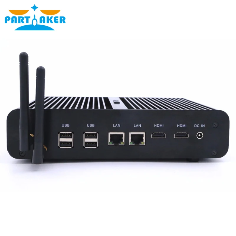 Причастник Core i7 4500U 4650U Мини ПК Win 10 с двойным HDMI портом дисплея мини HTPC компьютер