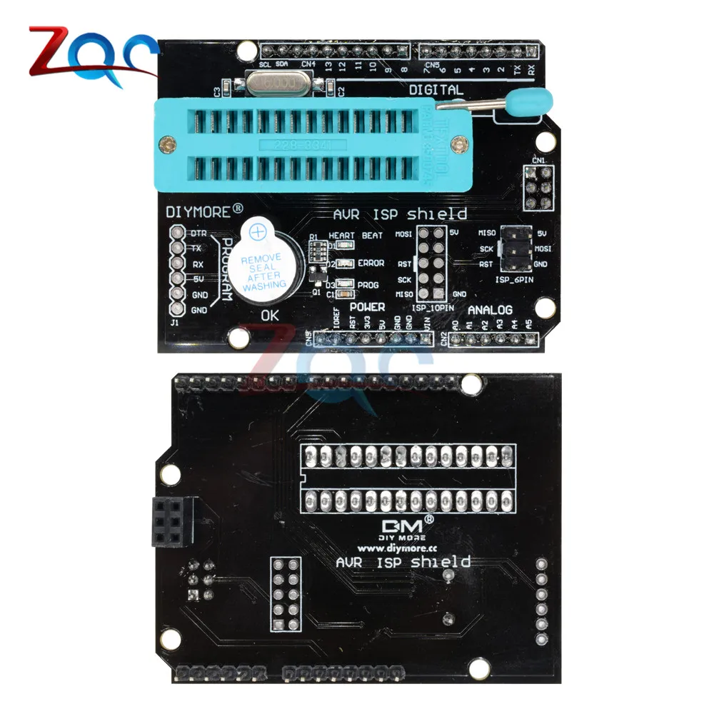 AVR ISP щит горения загрузчик программист Atmega328P модуль загрузчика с зуммер Светодиодный индикатор для Arduino UNO R3 SPI AVR