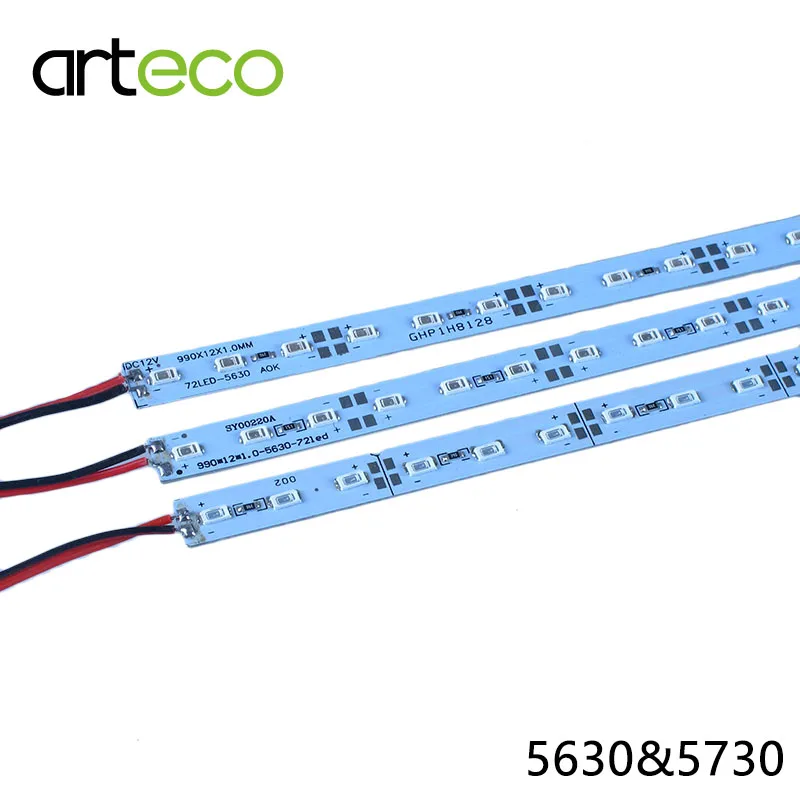 10 шт. DC12V SMD 5630 Светодиодный светильник 5730 50 см 36 светодиодный s светодиодный светильник 5730 белый/теплый белый/холодный белый 5630 красный/зеленый/синий