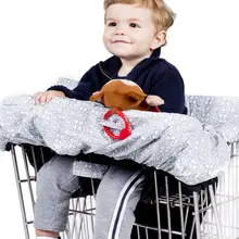 Водонепроницаемый 2 в 1 детская корзина Обложка& высокое чехлы на стулья с ремнями безопасности для младенцев и детей ясельного возраста(унисекс серый