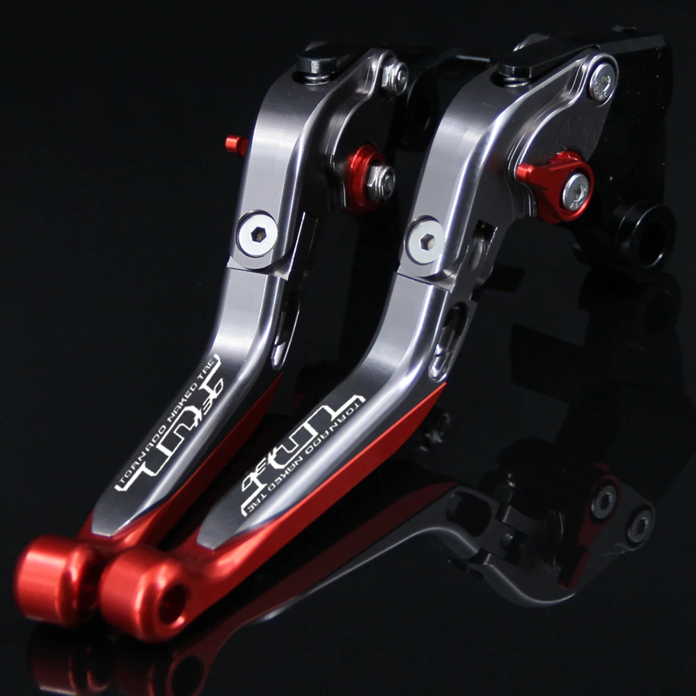 Красный + Титан для Benelli TNT 1130 Sport/Evo 2005 2014 2010 2011 2012 2013 CNC Складные Выдвижные рычаги