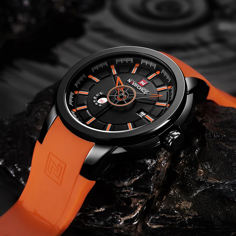 Новые мужские часы топ класса люкс NAVIFORCE брендовые модные спортивные военные