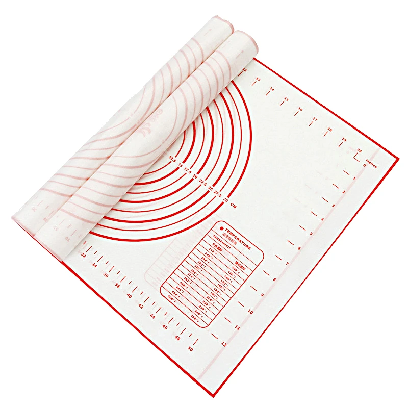 Silicone Pastry Mat Food-grade Silicone for Rolling Dough Non-Stick Silicone Mats with Measurements Cooking Confectionery tools