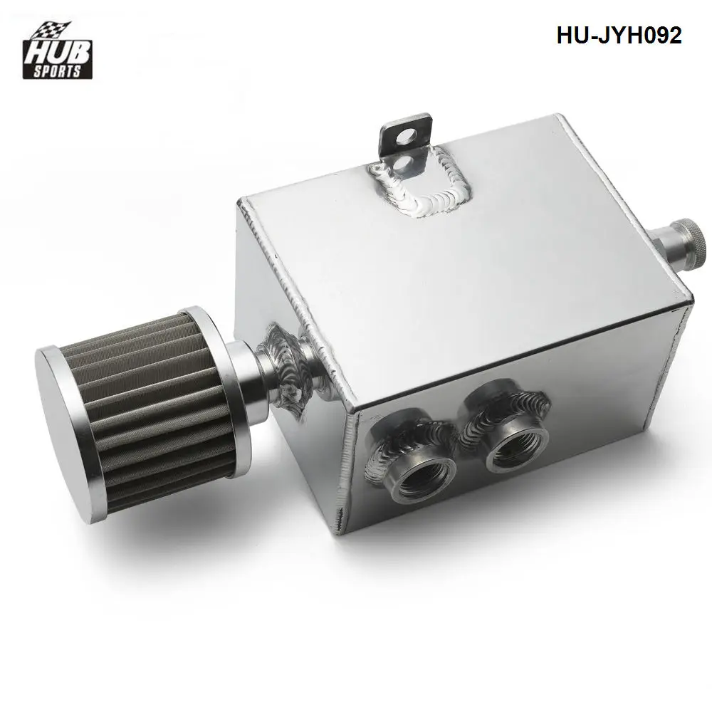 Hubsports Aluminum Oil Catch Can With Breather & Drain Tap 2lt