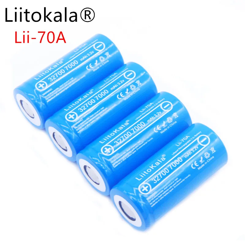 LiitoKala 3,2 32700 6500mAh LiFePO4 батарея 35A непрерывный разряд максимум 55A батарея высокой мощности