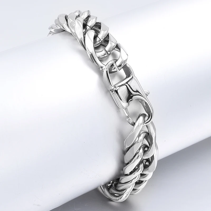 CHIMDOU браслеты для мужчин и женщин, нержавеющая сталь панцирная кубинская ссылка на заказ длина браслет лучший друг, манжета браслет, подарок папе