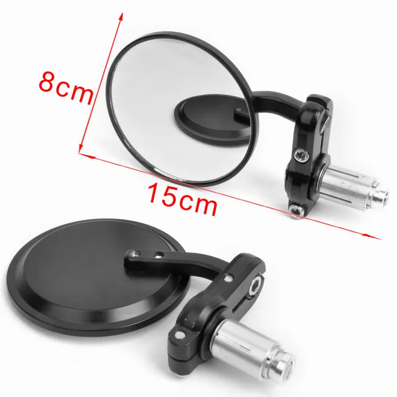 Specchietti Moto Universali 3 Pollici Round Bar End Side Mirror Per Honda Scooter Suzuki Yamaha Per Kawasaki Victory Per Harley