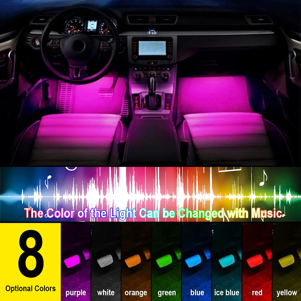 Car Atmosphere Neon Light9