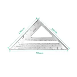 Треугольная линейка 90 градусов толстый квадратный алюминиевый сплав Деревообработка 45 градусов Обучение портной
