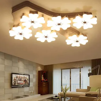 

Plum Blossom LED Ceiling Light Modern Creative Indoor Acrylic Ceiling Lamp White Lighting Plafonnier for Living Room Bedroom