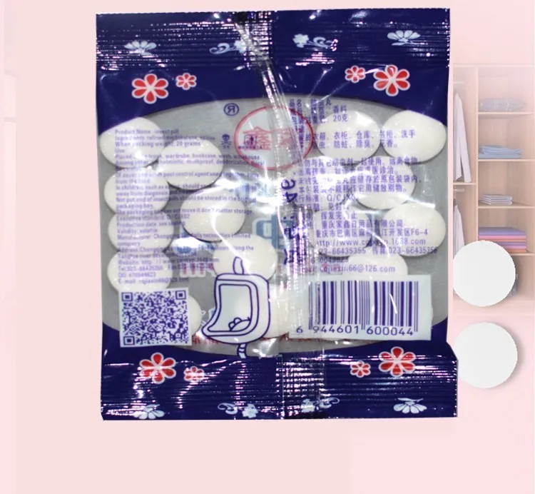 20 упак./лот натуральная камфора Ball Camphor White Mothballs шарики от моли стойкий к