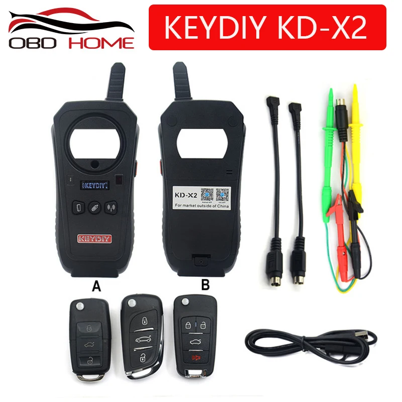 

OBD2 keydiy Car Diagnostic Tool KD-X2 kd X2 Remote Maker Unlocker with Free ID48 96bit Transponder Copy Function English Version