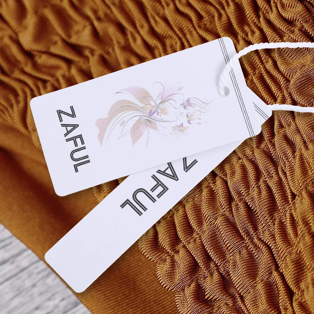 ZAFUL 2019 комплект бикини на бретельках с буфами сверху и плавки сексуальные низкая